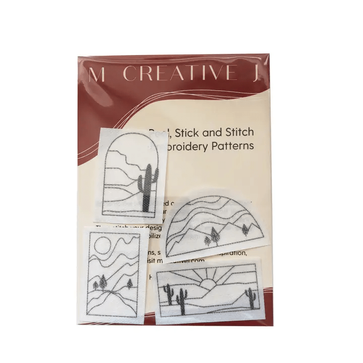 Peel, Stick and Stitch Patterns - Landscape Hand Embroidery - West Valley Quilting - MCreativeJ