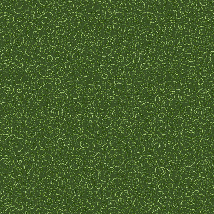 Plum Petals // Swirl Green - West Valley Quilting - Riley Blake Designs