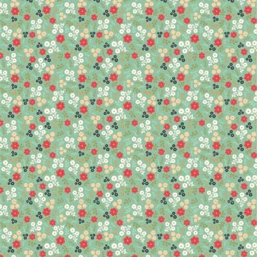 Poppies Patchwork Club// Jemima Mint - West Valley Quilting - Poppie Cotton