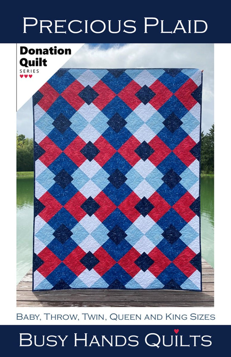 Precious Plaid Quilt Pattern - West Valley Quilting - Busy Hands Quilts
