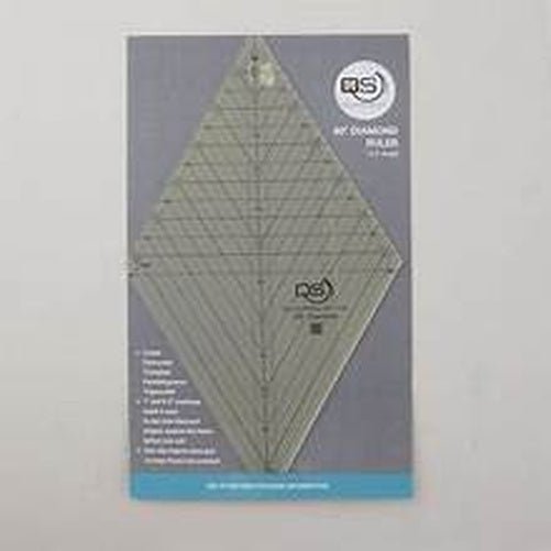 Quilters Select 60° Diamond Non-Slip Ruler - 12.5" Length - West Valley Quilting - Quilters Select