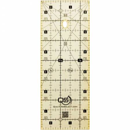 Quilters Select Non - Slip Quilting Ruler 2 - 1/2in x 6 - 1/2in - West Valley Quilting - Quilters Select