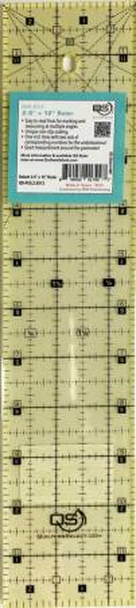 Quilters Select Non-Slip Ruler 2-1/2in x 12in - West Valley Quilting - Quilters Select