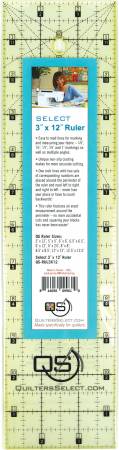 Quilters Select Non - Slip Ruler 3in x 12in - West Valley Quilting - Quilters Select