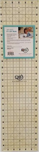 Quilters Select Non - Slip Ruler 6.5in x 24in - West Valley Quilting - Quilters Select