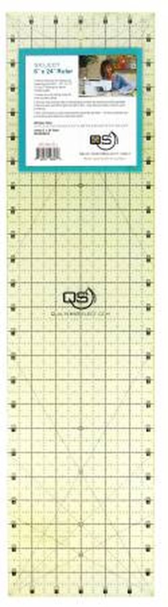 Quilters Select Non-Slip Ruler 6in x 24in - West Valley Quilting - Quilters Select