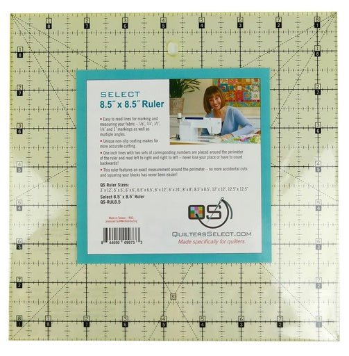 Quilters Select Non - Slip Ruler 8.5" x 8.5" - West Valley Quilting - Quilters Select