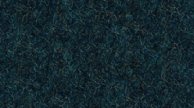 Raven's Call // Branch Texture Black - West Valley Quilting - Northcott