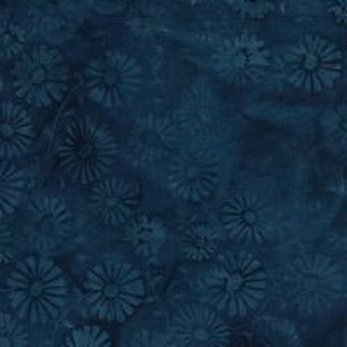 Red, White and Blooms // Daisy-Blue Ocean Batik - West Valley Quilting - Island Batiks