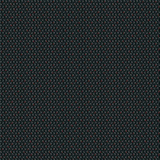 Retro Hoho // Licorice Glitter Maze End of Bolt - West Valley Quilting - Andover