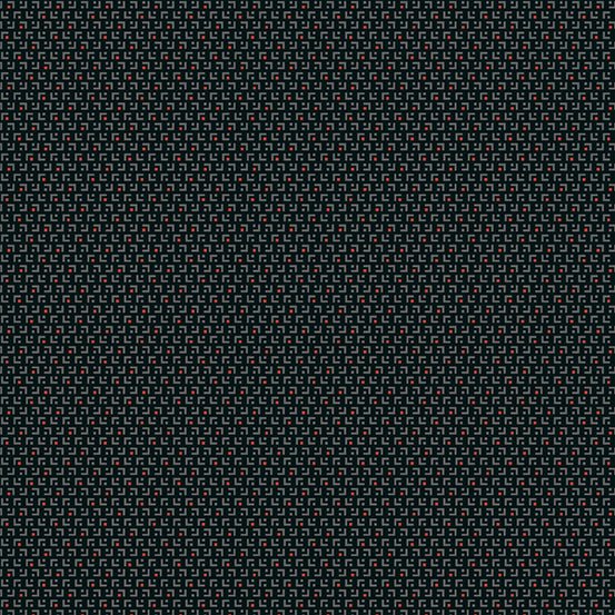 Retro Hoho // Licorice Glitter Maze - West Valley Quilting - Andover