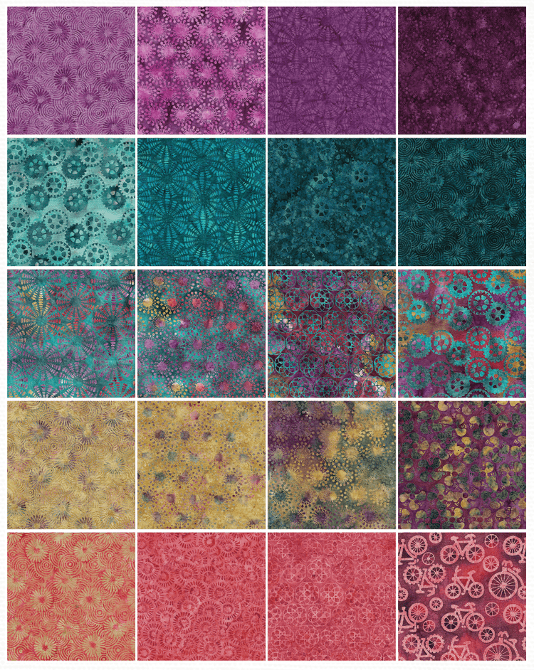 Rollin Around // 10" Stack - West Valley Quilting - Island Batiks