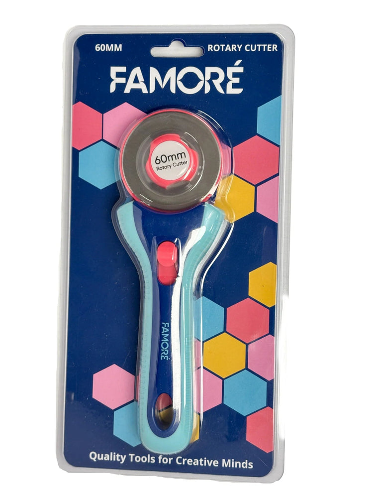 Rotary Handle with One 60mm Blade - West Valley Quilting - Famore
