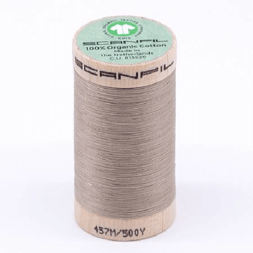 Scanfil Organic Cotton Thread 50wt Solid 500yd Crockery - West Valley Quilting - Scanfil