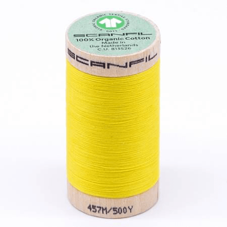 Scanfil Organic Cotton Thread 50wt Solid 500yd Illuminating - West Valley Quilting - Scanfil