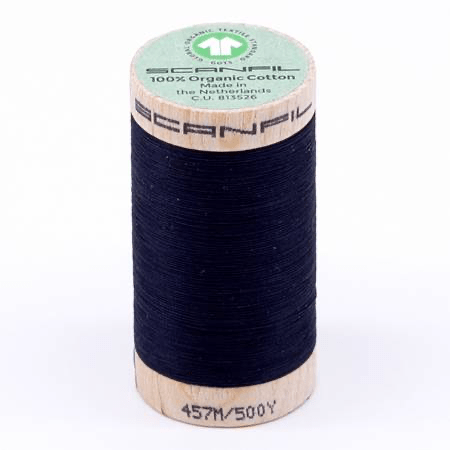 Scanfil Organic Cotton Thread 50wt Solid 500yd Night Sky - West Valley Quilting - Scanfil