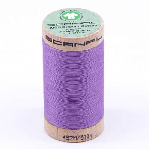 Scanfil Organic Cotton Thread 50wt Solid 500yd Regal Orchid - West Valley Quilting - Scanfil