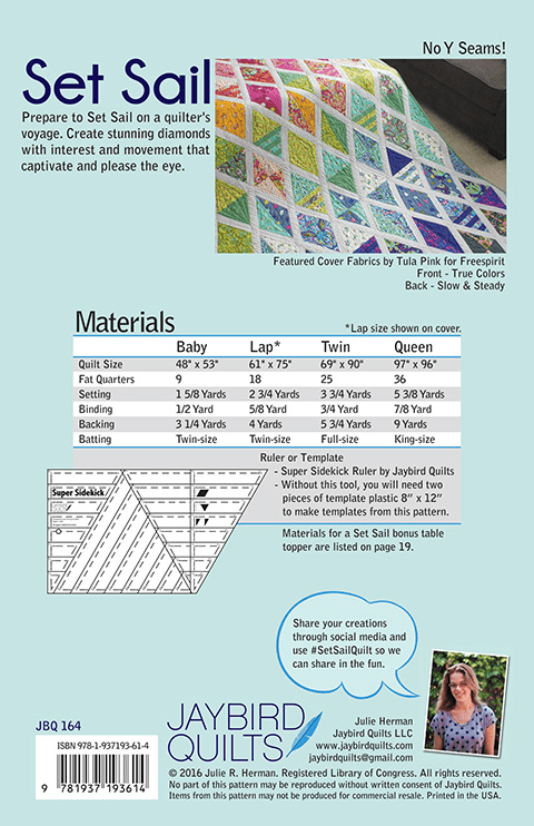 Set Sail - West Valley Quilting - Jaybird Quilts