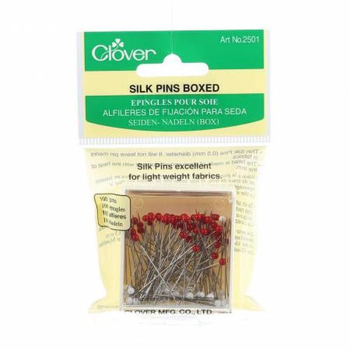 Silk Pin Size 30 - 1-1/4in 100ct - West Valley Quilting - Clover Needlecraft