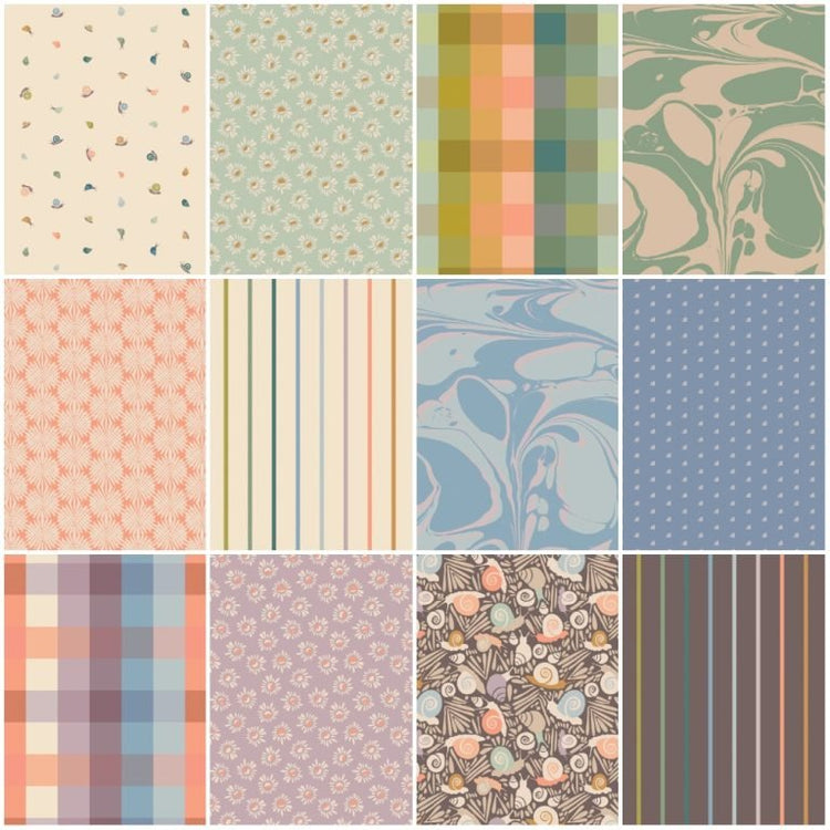 Slow Summer // Fabric Wonders Fat Quarter Bundle (12 pieces) - West Valley Quilting - Art Gallery Fabric