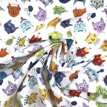Splash Fabric Laminated Cottons // Cool Cats - West Valley Quilting - Splash Fabric