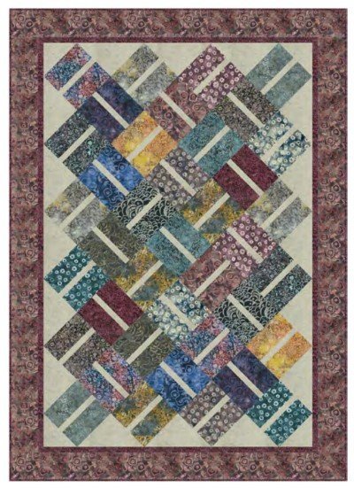 Split Decision Quilt Kit (Twin) // At Dusk Berry - West Valley Quilting - West Valley Quilting
