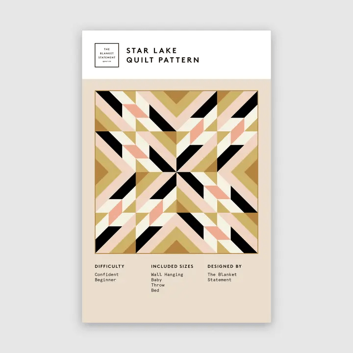 Star Lake Quilt Pattern - West Valley Quilting - The Blanket Statement