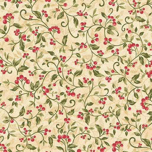 Star of Wonder, Star of Light // Berries Cream - West Valley Quilting - Benartex