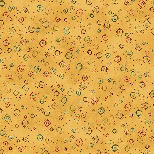 Star of Wonder, Star of Light // Twinkle Gold End of Bolt - West Valley Quilting - Benartex
