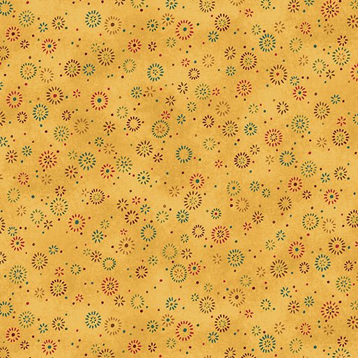 Star of Wonder, Star of Light // Twinkle Gold - West Valley Quilting - Benartex