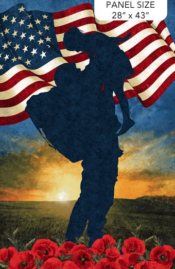 Stars and Stripes 12 - Panel - West Valley Quilting - Northcott