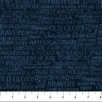 Stars and Stripes 12 // Star Spangled - Navy - West Valley Quilting - Northcott