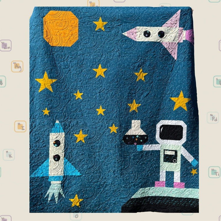 Stellar Lab Quilt Kit // Rocket Science - West Valley Quilting - West Valley Quilting