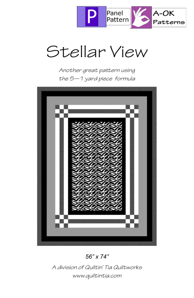 Stellar View - A OK Quilt Pattern - West Valley Quilting - A - OK Patterns