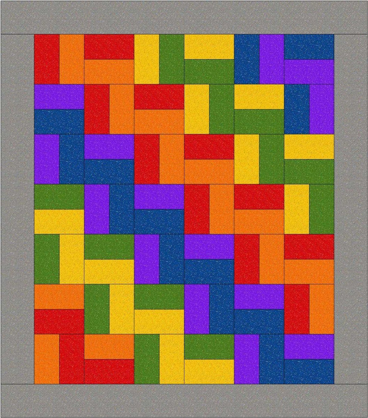 Stepping Up Quilt Pattern - Digital Download - West Valley Quilting - The Stitchin Tree