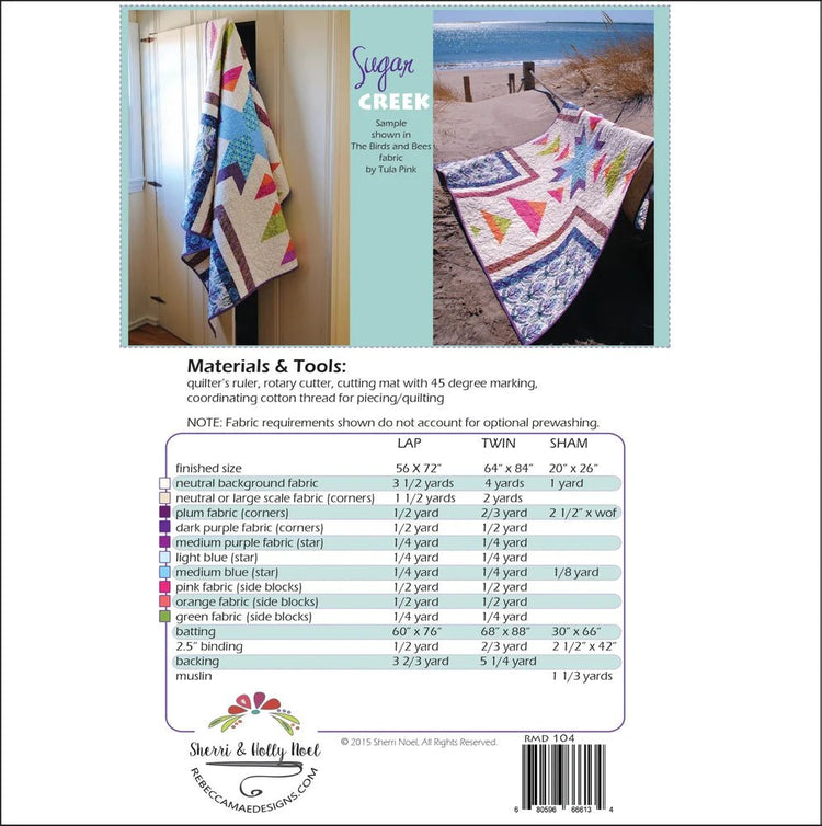 Sugar Creek - Pattern - West Valley Quilting - Sherri Noel