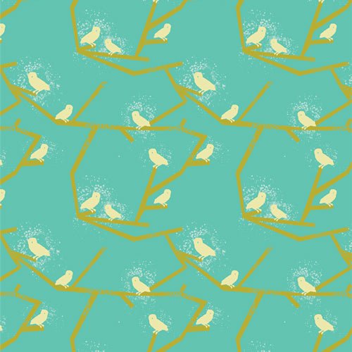 Sunrise Sunset // Greeting Chirps - West Valley Quilting - Art Gallery Fabric