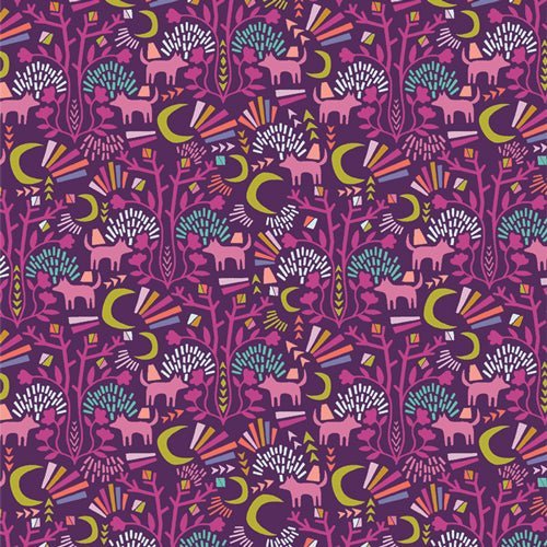 Sunrise Sunset // Midnight Moonlight End of Bolt - West Valley Quilting - Art Gallery Fabric