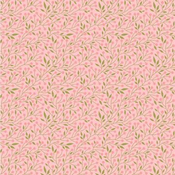 Sunshine and Chamomile//Berry Thicket Pink - West Valley Quilting - Poppie Cotton