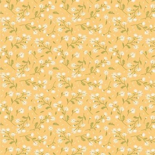 Sunshine and Chamomile//Chamomile Yellow - West Valley Quilting - Poppie Cotton