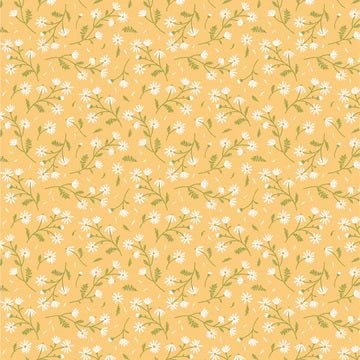 Sunshine and Chamomile//Chamomile Yellow - West Valley Quilting - Poppie Cotton