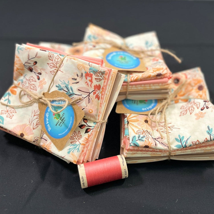 Sweet Peach Fat Quarter Bundle - West Valley Quilting - West Valley Quilting