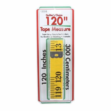 Tape Measure 120in Yellow Fiberglass - West Valley Quilting - Sullivans