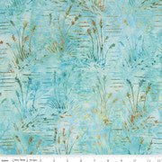 Tjaps // Turquoise End of Bolt - West Valley Quilting - Riley Blake Designs