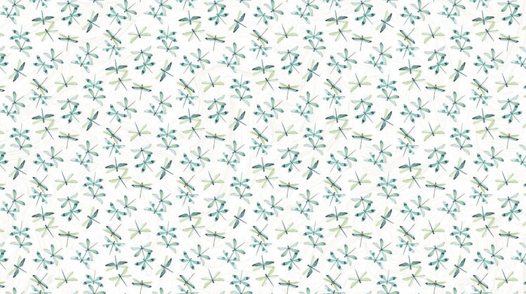 Tranquil Waters // DP27209-10 Dragonflies End of Bolt - West Valley Quilting - Northcott