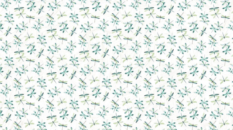 Tranquil Waters // DP27209 - 10 Dragonflies - West Valley Quilting - Northcott