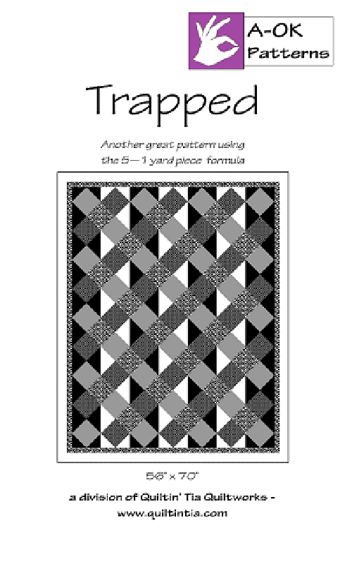 Trapped - A-OK 5 Yard Pattern - West Valley Quilting - A-OK Patterns