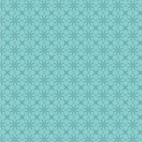 Treasured Threads//Granny Teal End of Bolt - West Valley Quilting - Poppie Cotton