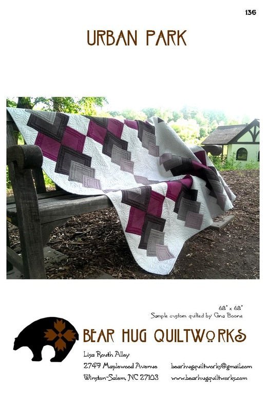 Urban Park Quilt Pattern - West Valley Quilting - Bear Hugs Quiltworks