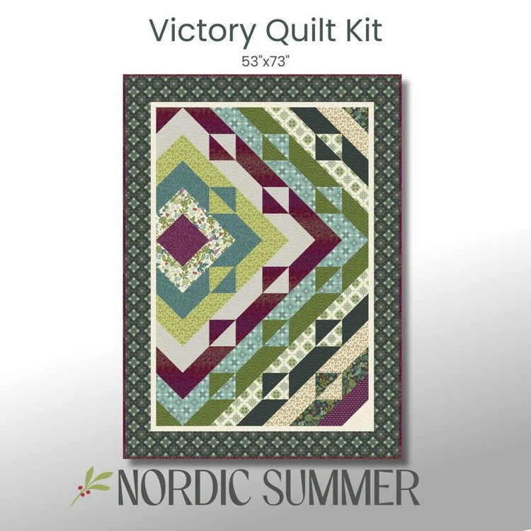 Victory Quilt Kit // Nordic Summer - West Valley Quilting - West Valley Quilting